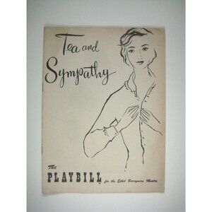 Tea And Sympathy 1953 Playbill Barrymore Theatre Leif Erickson Elia Kazan